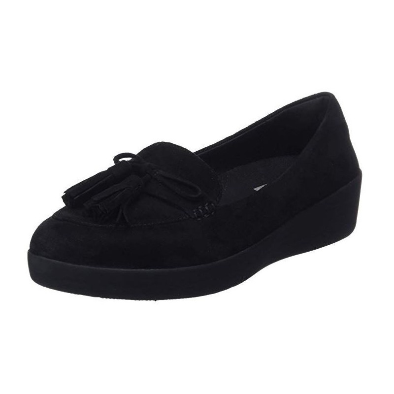 FitFlop Tassel Bow™ Sneakerloafer All Black