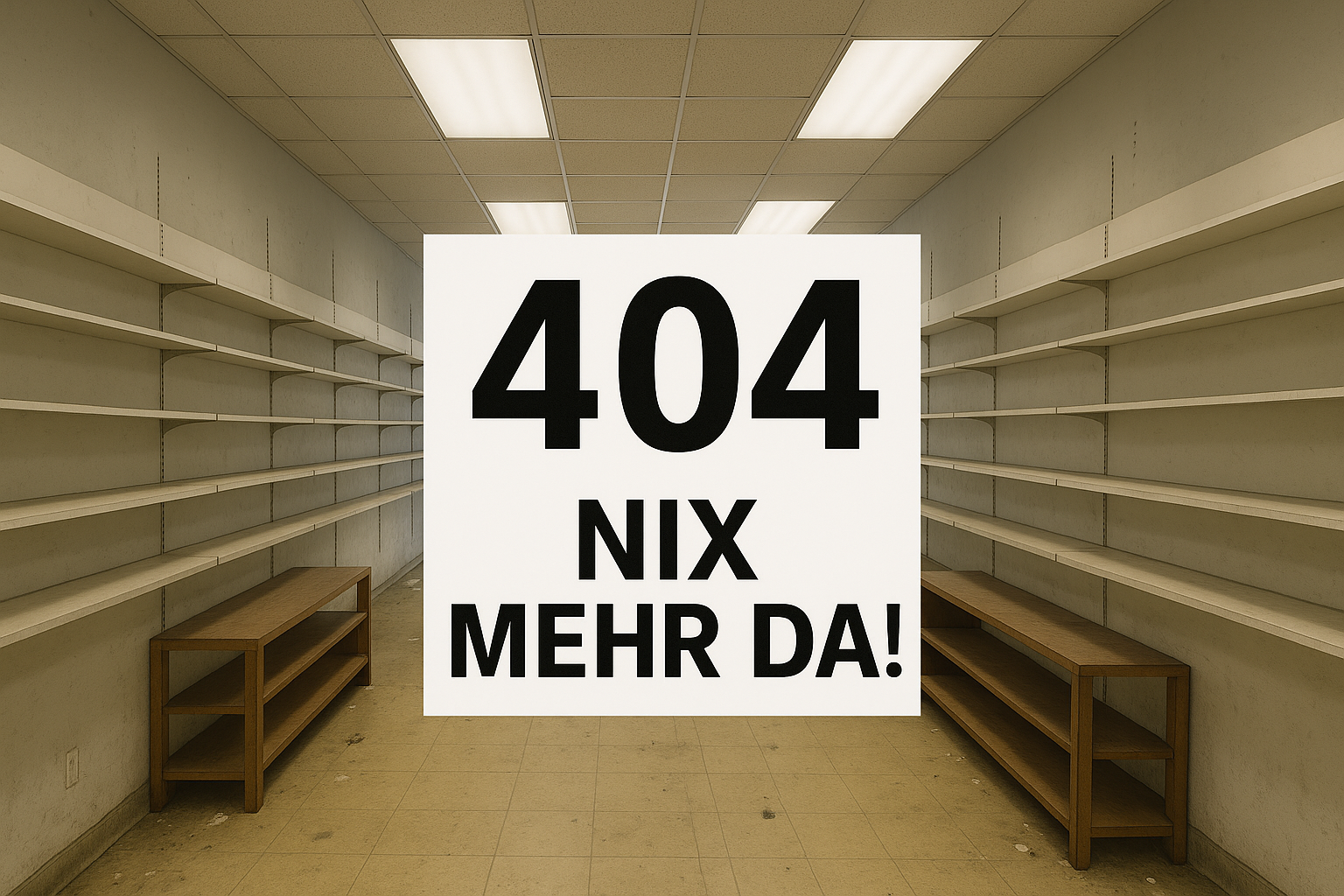 404 – Nix mehr da!