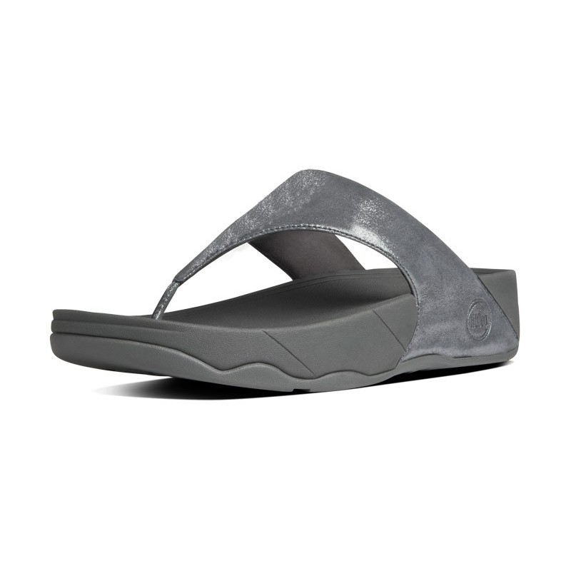 FitFlop Lulu™ Shimmersuede Pewter