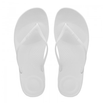 FitFlop iQushion™ Ergonomic Flip-Flops Urban White