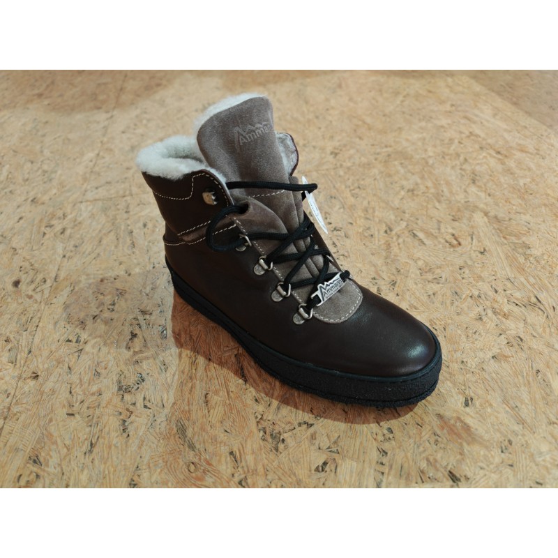Ammann Malans pelle tdm-velours taupe Ammann Malans pelle tdm-velours taupe